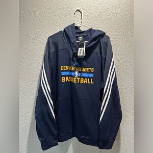 NWT Denver Nuggets Adidas Hoodie NBA